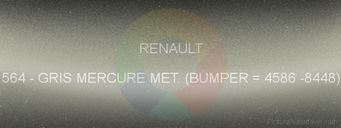 Pintura Renault 564 Gris Mercure Met. (bumper = 4586 -8448)
