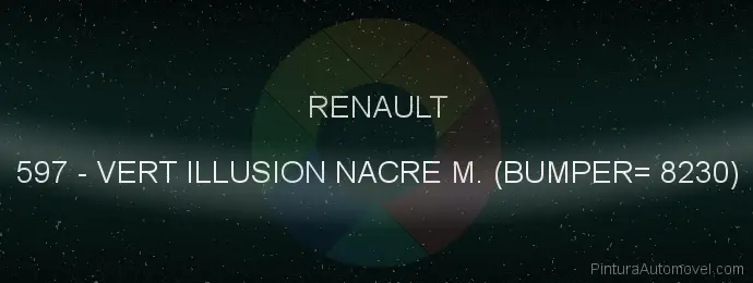 Pintura Renault 597 Vert Illusion Nacre M. (bumper= 8230)