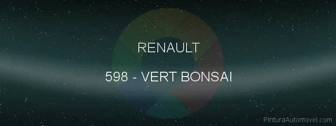 Pintura Renault 598 Vert Bonsai
