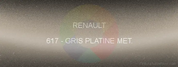 Pintura Renault 617 Gris Platine Met.