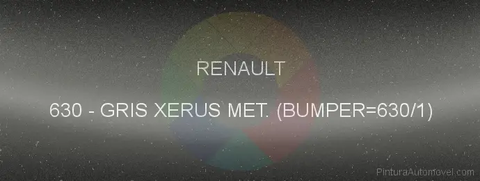 Pintura Renault 630 Gris Xerus Met. (bumper=630/1)