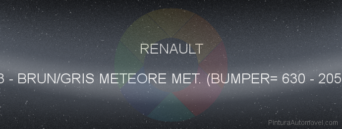 Pintura Renault 643 Brun/gris Meteore Met. (bumper= 630 - 20523)