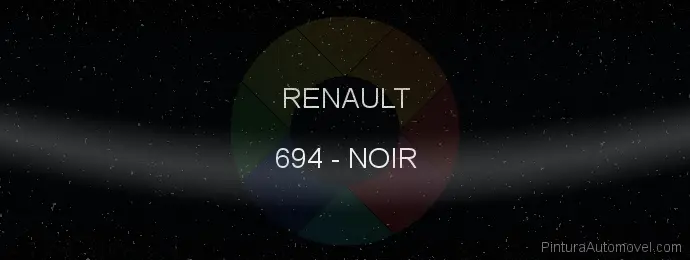 Pintura Renault 694 Noir
