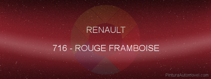 Pintura Renault 716 Rouge Framboise