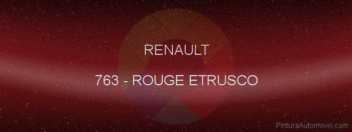 Pintura Renault 763 Rouge Etrusco