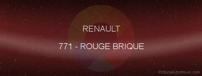 Pintura Renault 771 Rouge Brique