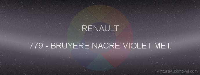 Pintura Renault 779 Bruyere Nacre Violet Met.