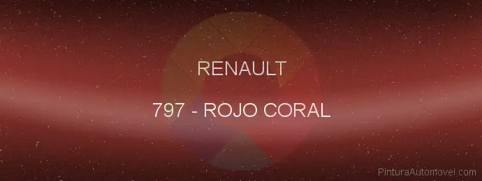 Pintura Renault 797 Rojo Coral