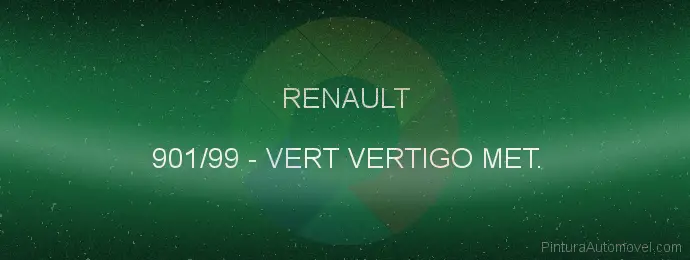 Pintura Renault 901/99 Vert Vertigo Met.