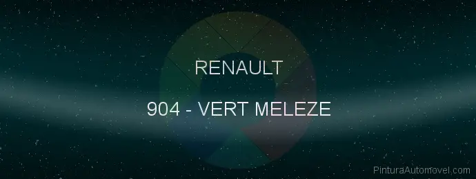 Pintura Renault 904 Vert Meleze