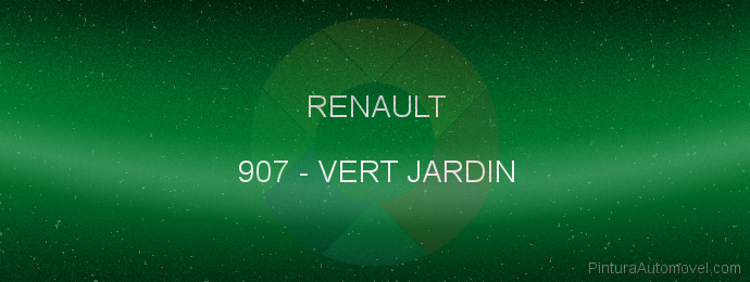 Pintura Renault 907 Vert Jardin