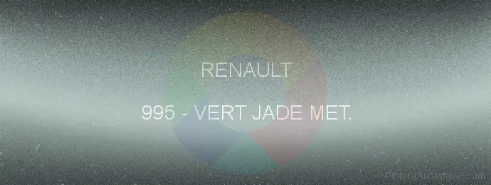 Pintura Renault 995 Vert Jade Met.