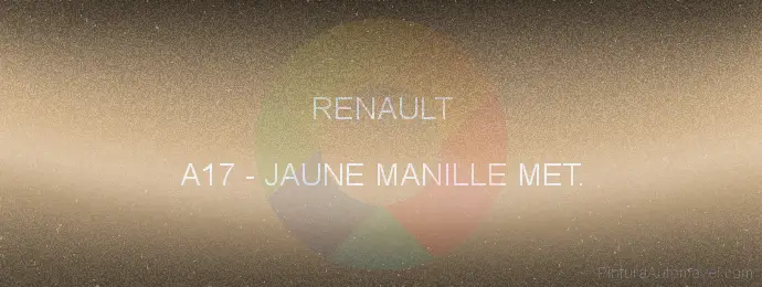 Pintura Renault A17 Jaune Manille Met.