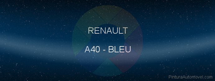 Pintura Renault A40 Bleu