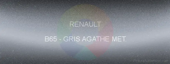Pintura Renault B65 Gris Agathe Met.