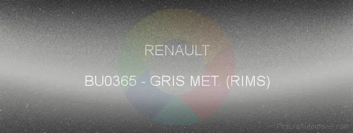 Pintura Renault BU0365 Gris Met. (rims)