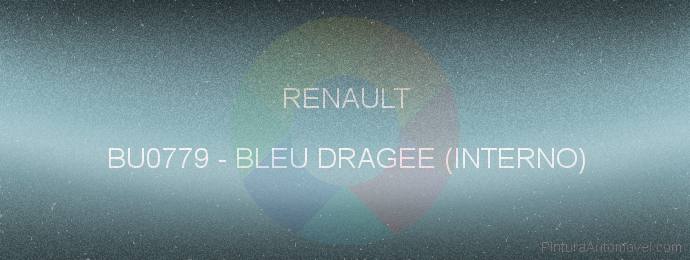 Pintura Renault BU0779 Bleu Dragee (interno)