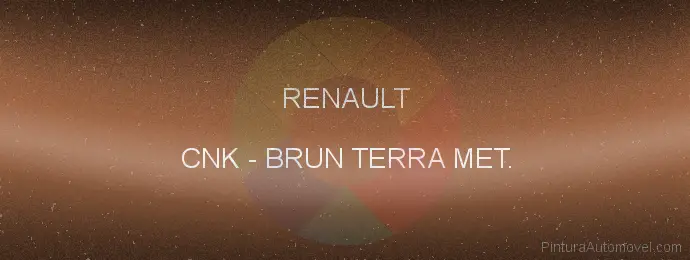 Pintura Renault CNK Brun Terra Met.