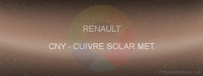 Pintura Renault CNY Cuivre Solar Met.