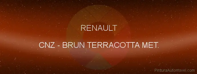 Pintura Renault CNZ Brun Terracotta Met.