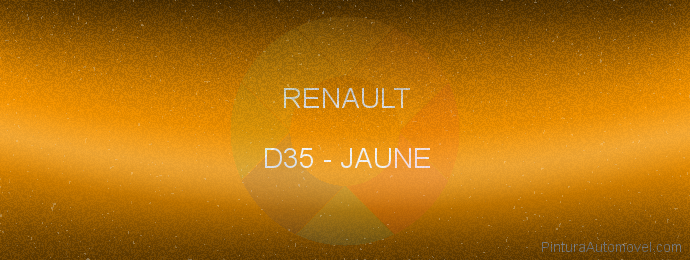 Pintura Renault D35 Jaune