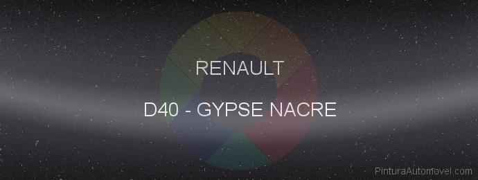 Pintura Renault D40 Gypse Nacre