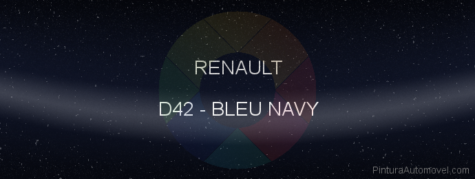 Pintura Renault D42 Bleu Navy