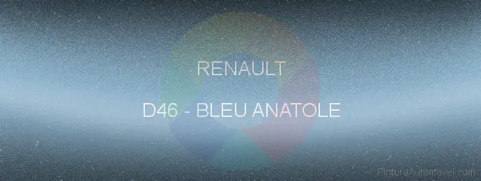 Pintura Renault D46 Bleu Anatole