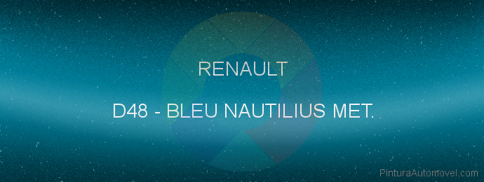Pintura Renault D48 Bleu Nautilius Met.