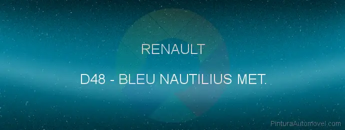 Pintura Renault D48 Bleu Nautilius Met.