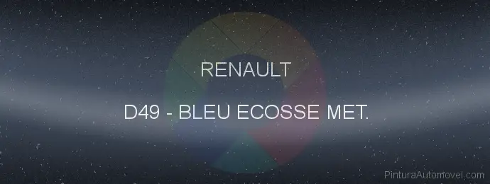 Pintura Renault D49 Bleu Ecosse Met.