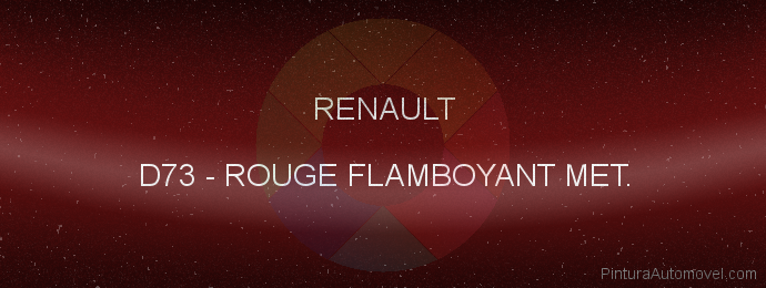 Pintura Renault D73 Rouge Flamboyant Met.