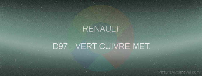 Pintura Renault D97 Vert Cuivre Met.