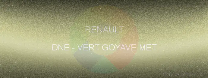 Pintura Renault DNE Vert Goyave Met.