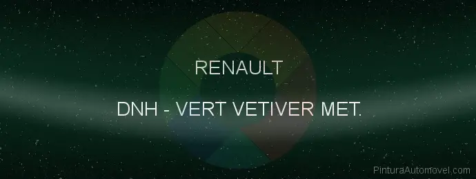 Pintura Renault DNH Vert Vetiver Met.