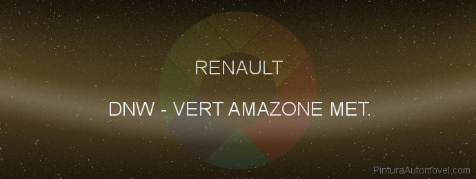 Pintura Renault DNW Vert Amazone Met.