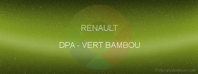 Pintura Renault DPA Vert Bambou