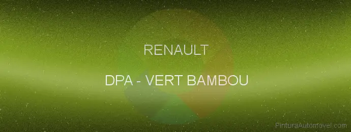 Pintura Renault DPA Vert Bambou