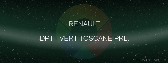 Pintura Renault DPT Vert Toscane Prl.