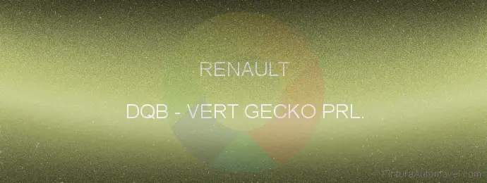 Pintura Renault DQB Vert Gecko Prl.