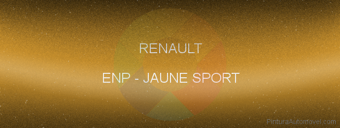 Pintura Renault ENP Jaune Sport