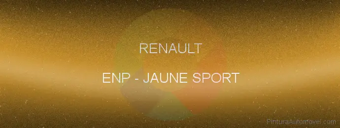 Pintura Renault ENP Jaune Sport