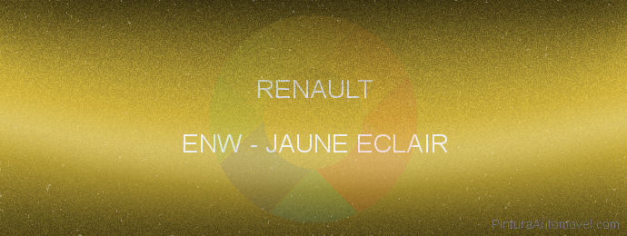 Pintura Renault ENW Jaune Eclair