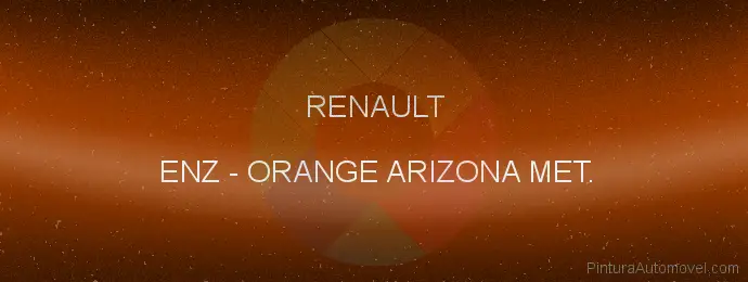 Pintura Renault ENZ Orange Arizona Met.