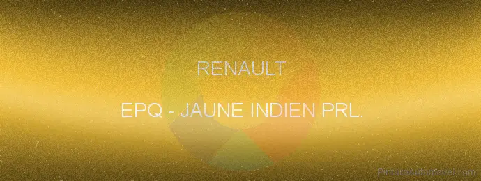 Pintura Renault EPQ Jaune Indien Prl.