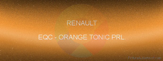 Pintura Renault EQC Orange Tonic Prl.
