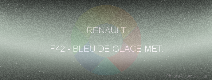 Pintura Renault F42 Bleu De Glace Met.