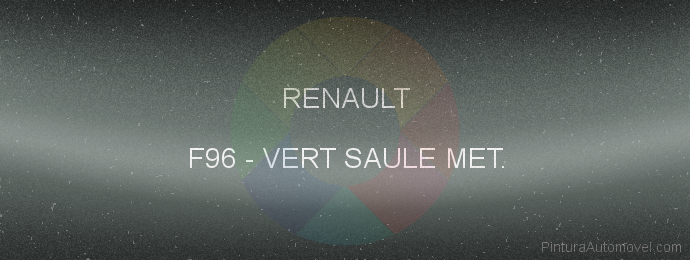 Pintura Renault F96 Vert Saule Met.