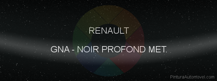 Pintura Renault GNA Noir Profond Met.