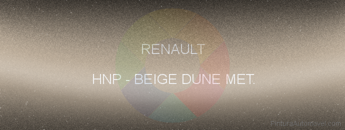 Pintura Renault HNP Beige Dune Met.